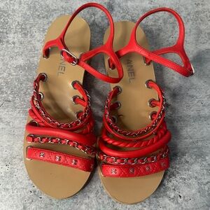 Chanel Chain Sandals